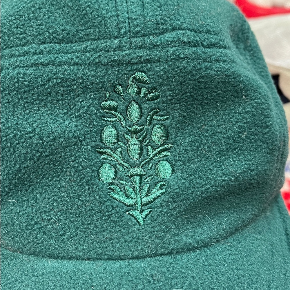 Free People Movement Buti Fleece Earflap Ball Cap Nwot Green View 4